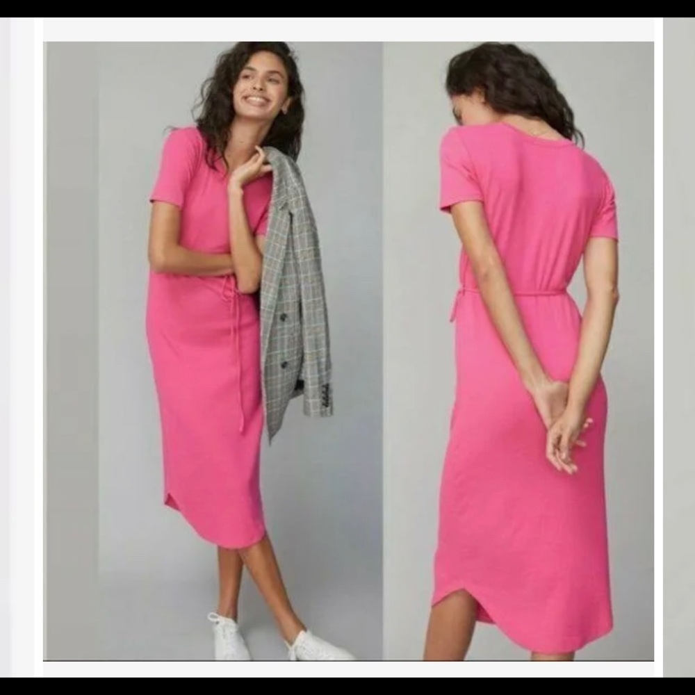 Anthropologie Addy Ribbed Midi Dress